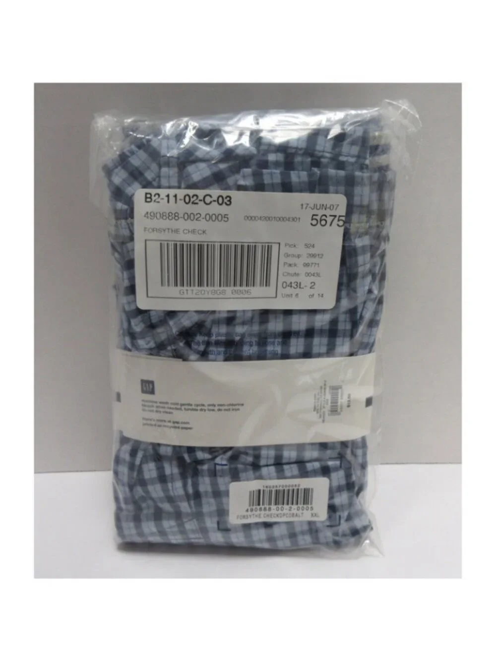 VINTAGE Gap Underwear XXL Boxer Forsythe Check Classic Cotton 2007 NEW